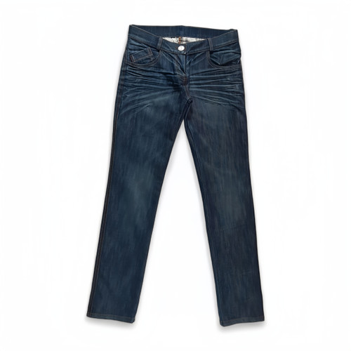 شلوار لی زنانه ترک Karaman رنگ آبی با پارچه پنبهای