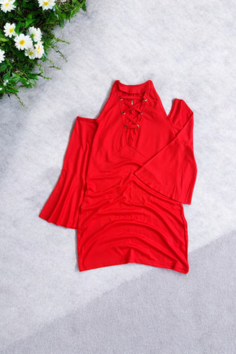 شومیز زنانه ساده و شیک رنگ قرمز مناسب دورهمی