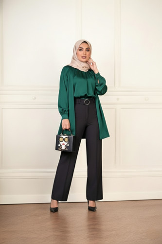 شلوار مجلسی زنانه مشکی کرپ مازراتی – مناسب استایل رسمی و اداری